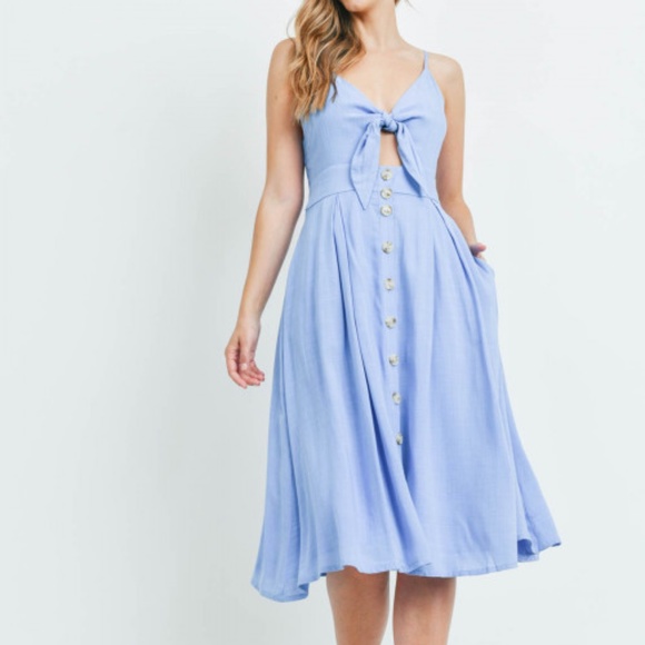Girly & Flirty Little Blue Dress - Picture 7 of 17